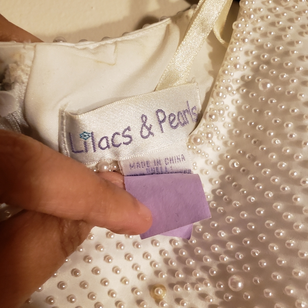 LILACS & PEARLS BEADED DRESS - Picture 14 of 16